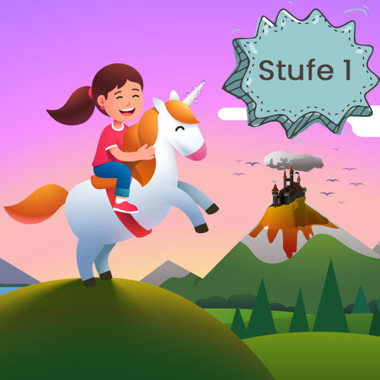 Arabella das Glitzer-Einhorn - Stufe 1